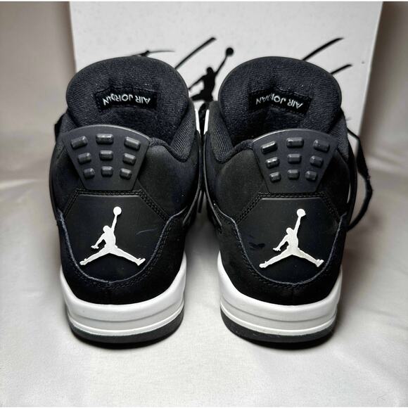 Size 8.5 - Nike Air Jordan 4 Retro White Thunder Men's Shoes - Picture 5 of 10